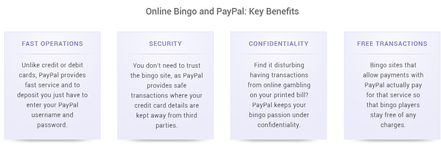 Benefits of PayPal Bingo